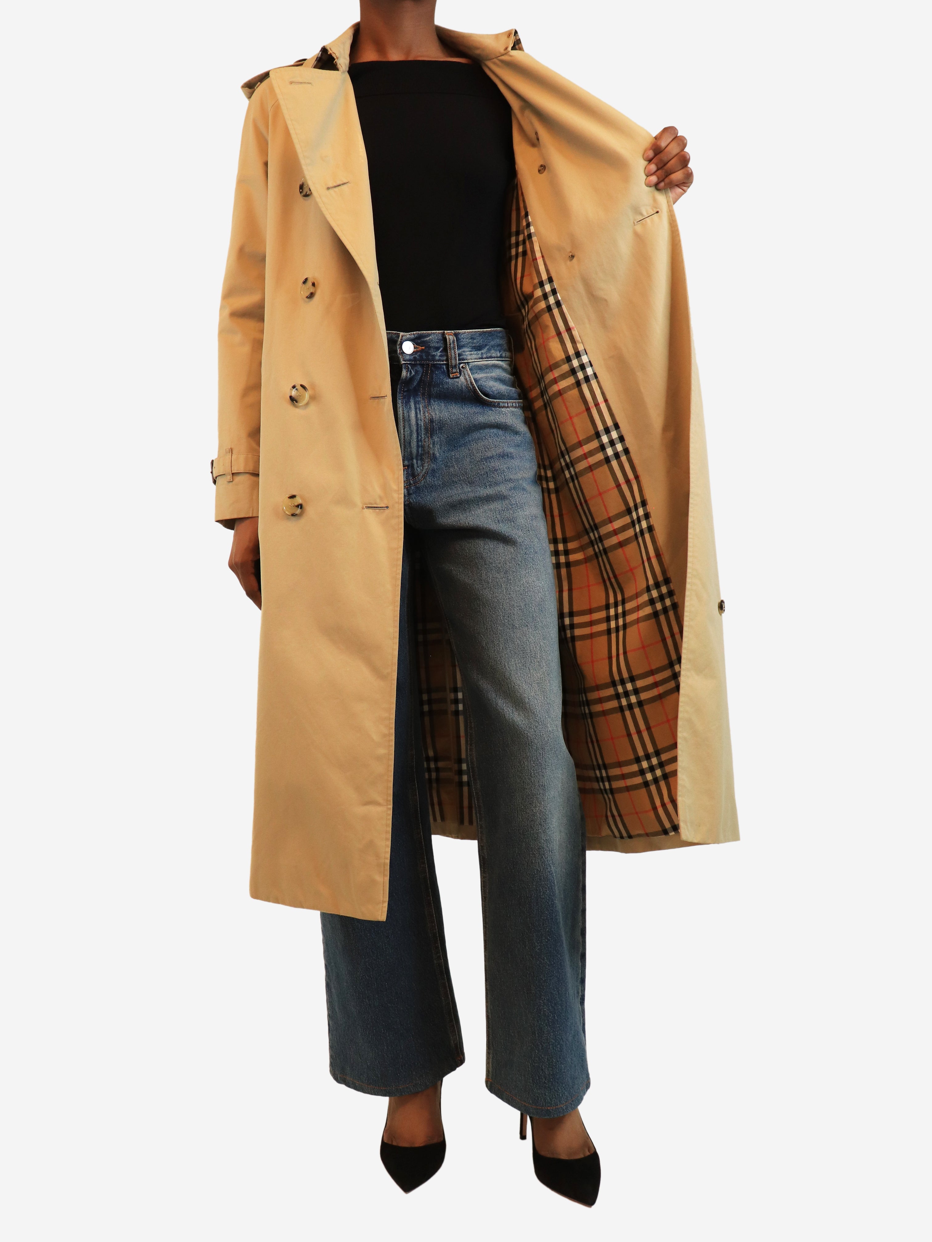 Neutral The Waterloo trench coat - size UK 6