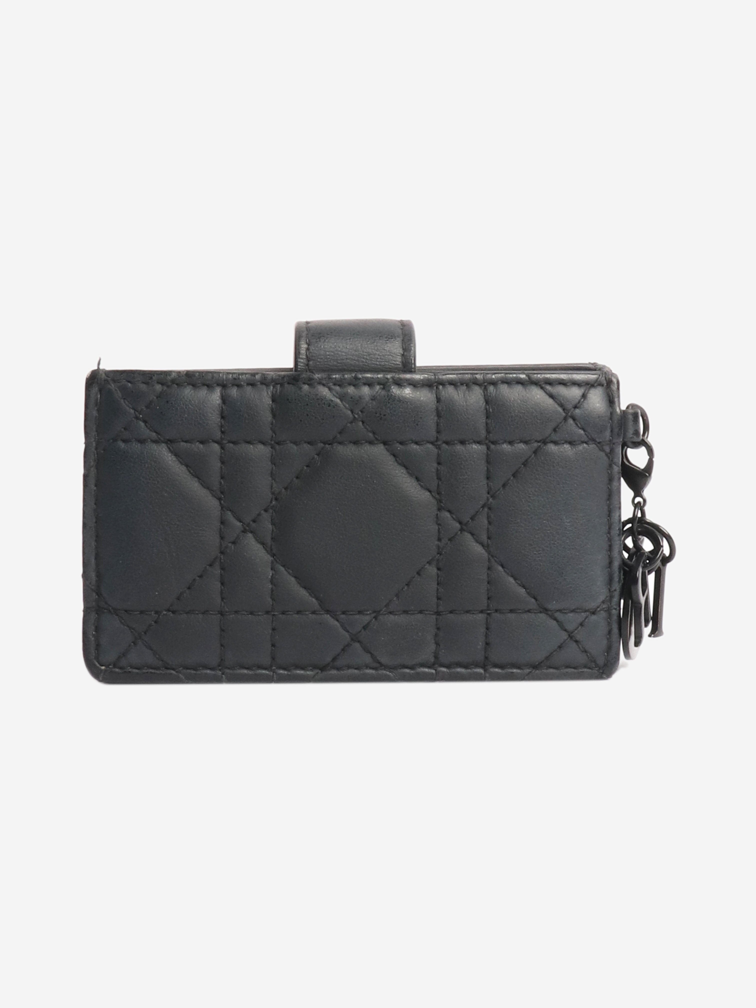 Black Jasmine card holder Wallets, Purses & Small Leather Goods Dior 