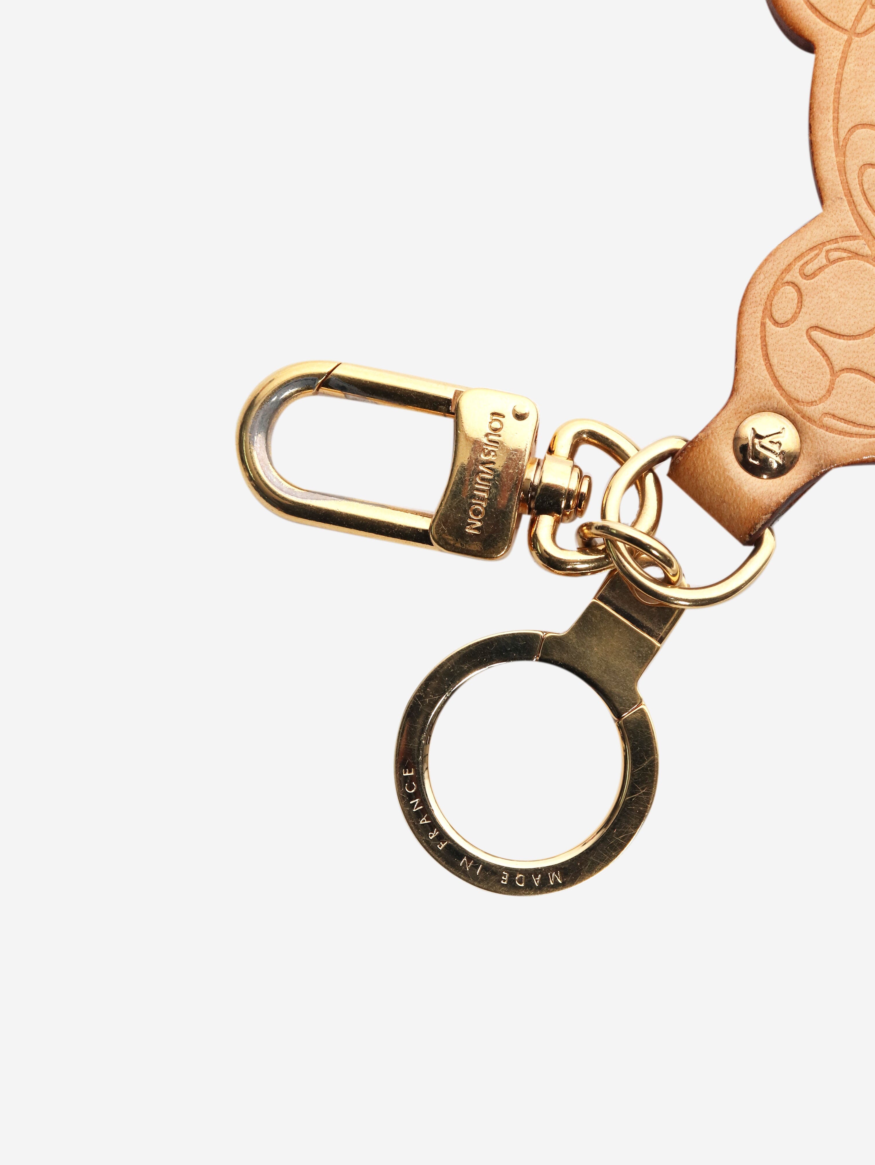 Brown Murakami Panda keychain Keyrings Louis Vuitton 