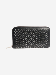 Black leather studded wallet Wallets, Purses & Small Leather Goods Alaia 