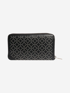 Black leather studded wallet Wallets, Purses & Small Leather Goods Alaia 