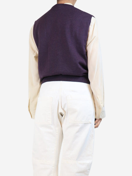 Purple Sonia jumper vest - size UK 8 alternate image