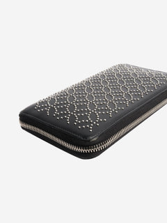 Black leather studded wallet Wallets, Purses & Small Leather Goods Alaia 