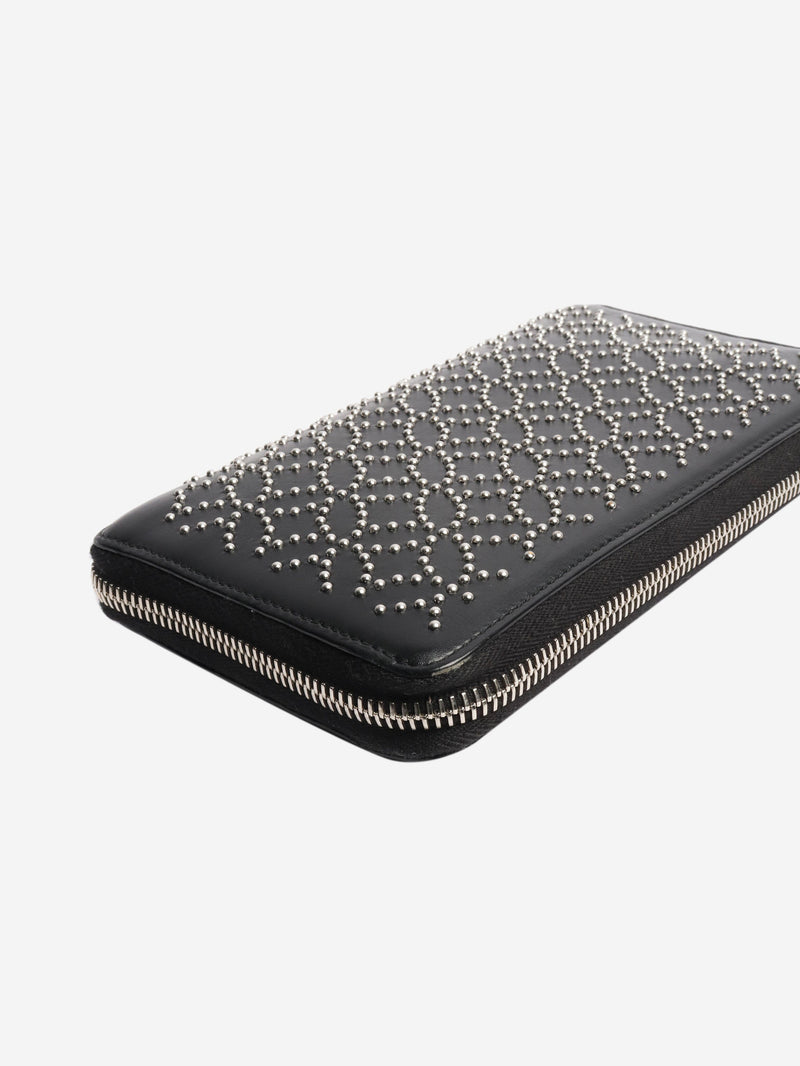 Black leather studded wallet Wallets, Purses & Small Leather Goods Alaia 