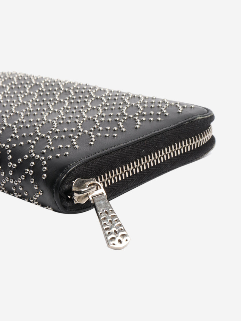 Black leather studded wallet Wallets, Purses & Small Leather Goods Alaia 