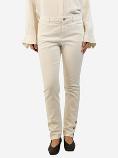 White tapered jeans - size UK 14