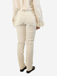 White tapered jeans - size UK 14 Denim Chanel 
