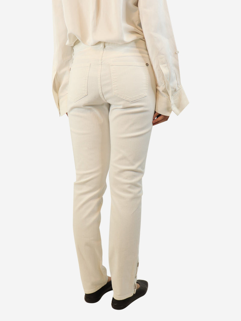 White tapered jeans - size UK 14 Denim Chanel 