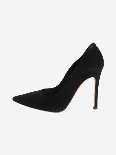 Black suede pumps - size EU 37.5 (UK 4.5) Heels Miu Miu 