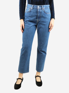 Acne Studios Blue high-rise straight-leg jeans - size UK 12