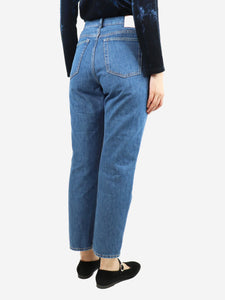 Acne Studios Blue high-rise straight-leg jeans - size UK 12