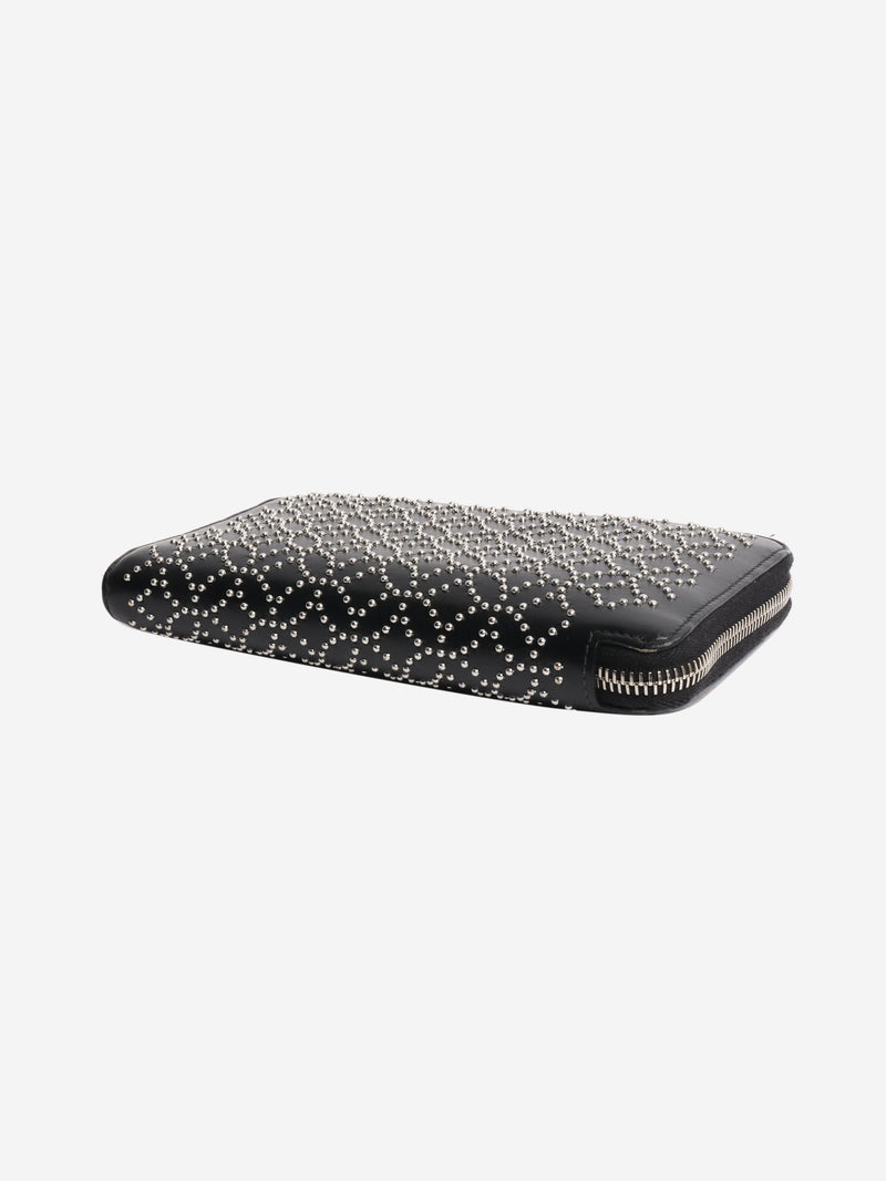 Black leather studded wallet Wallets, Purses & Small Leather Goods Alaia 