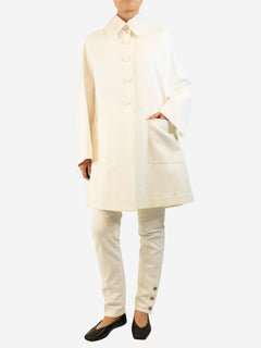 White long coat - size UK 10 Coats & Jackets Alaia 