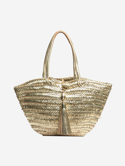 Gold leather woven tote bag Tote Bags Anya Hindmarch 