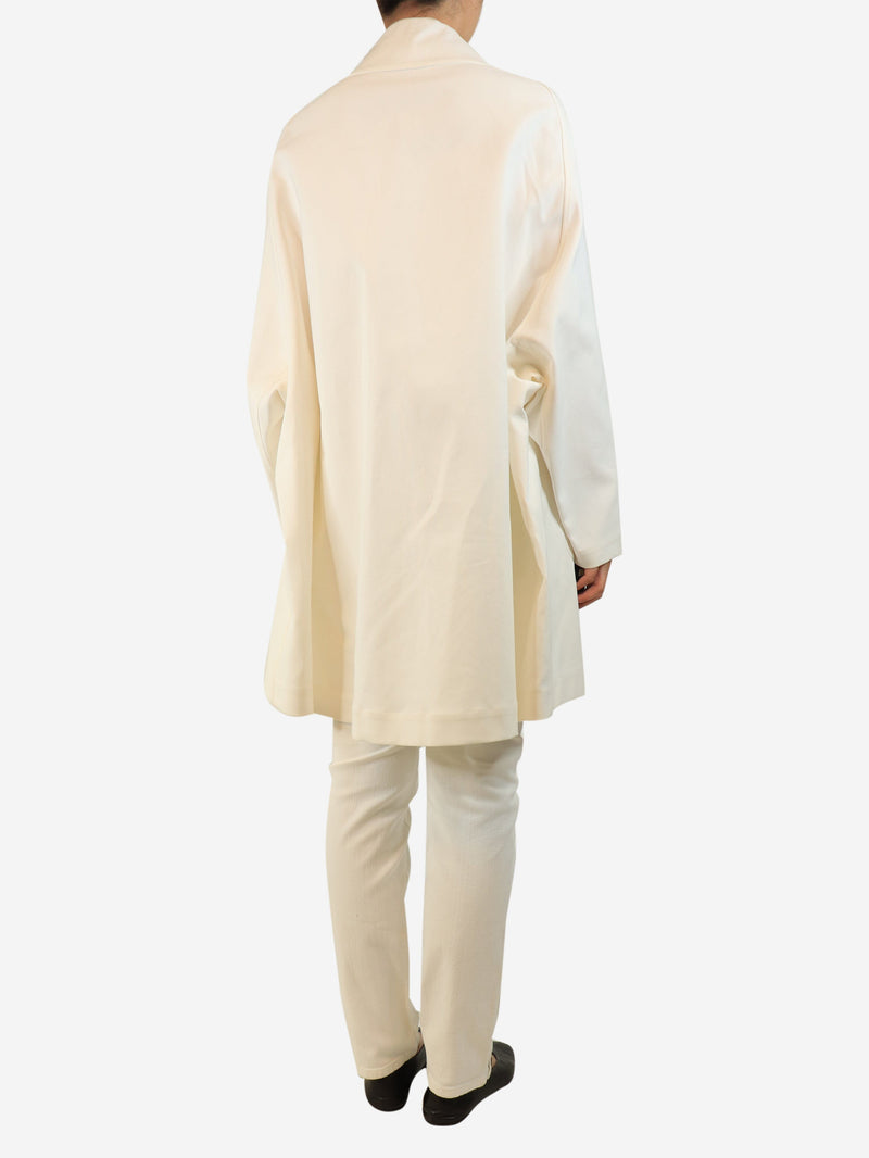 White long coat - size UK 10