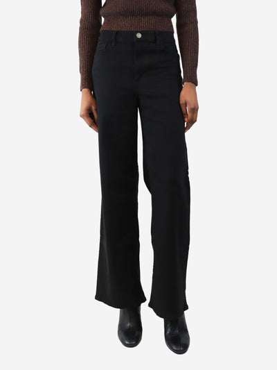Black Le Slim Palazzo wide-leg jeans - size UK 10 Trousers Frame 