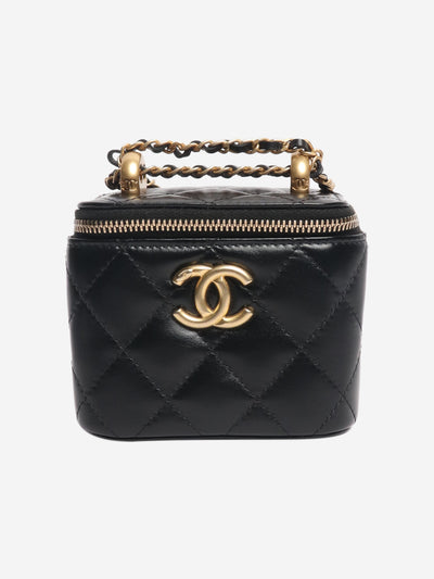 Black 2021 mini diamond-quilted lambskin vanity case Cross-body bags Chanel 