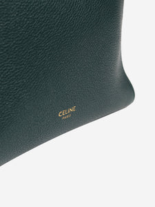 Celine 2019 Dark teal Sangle leather tote