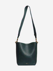 Celine 2019 Dark teal Sangle leather tote