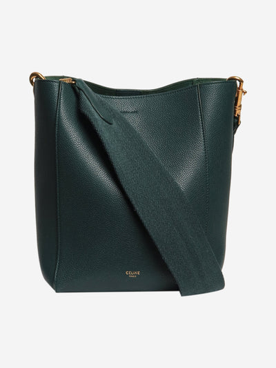 2019 Dark teal Sangle leather tote Shoulder bags Celine 