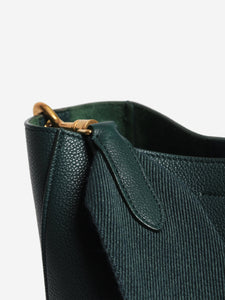 Celine 2019 Dark teal Sangle leather tote