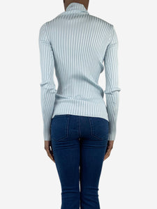 Proenza Schouler Blue ribbed twisted top - size XS