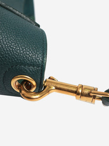 Celine 2019 Dark teal Sangle leather tote