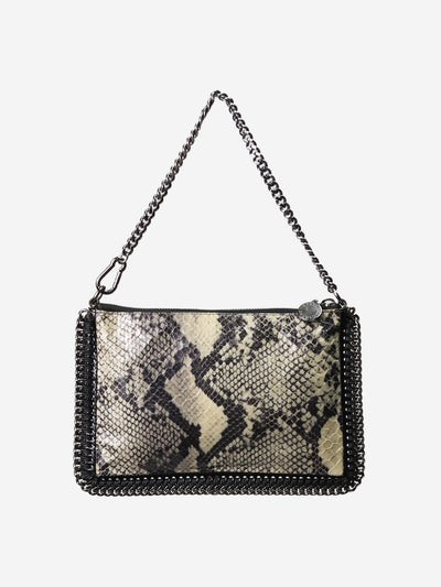 Natural and black faux snakeskin bag Top Handle Bags Stella McCartney 