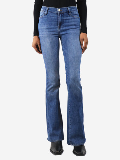 Blue Le High Flare jeans - size UK 8 Trousers Frame 