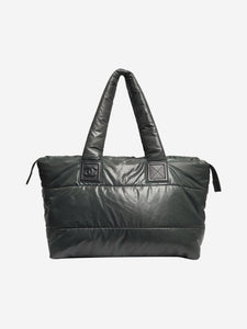 Chanel Greenish grey 2008 Cocoon nylon tote bag