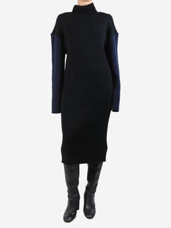 Black and navy ribbed knit dress - size S Dresses The Row 
