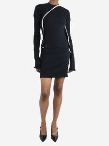 Ottolinger Black contrast knit dress - size M