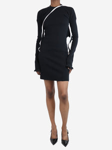 Ottolinger Black contrast knit dress - size M