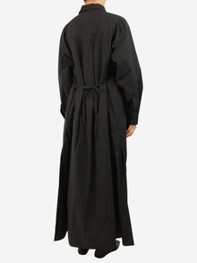 Black maxi shirt dress - size UK 12 Dresses Matteau 