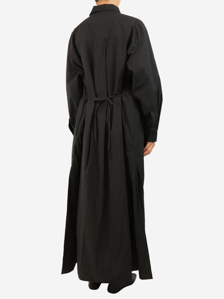 Black maxi shirt dress - size UK 12 alternate image
