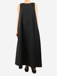Black cotton maxi dress - size L