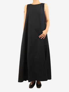 Black cotton maxi dress - size L