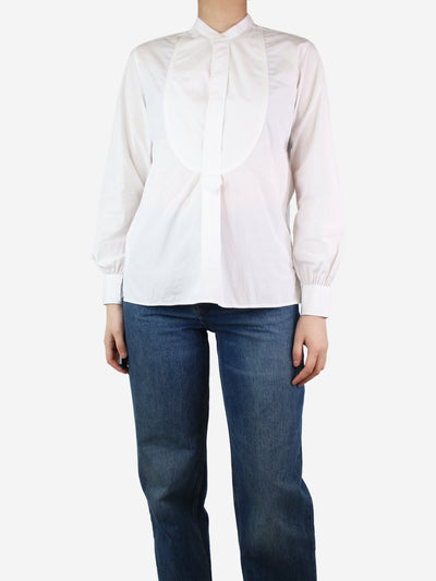 White cotton button-up shirt - size M Tops Sebline 