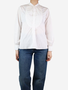 Sebline White cotton button-up shirt - size M