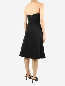 Stella McCartney Black strapless wool dress - size UK 8