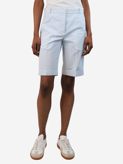 Pallas Light blue seersucker striped shorts - size UK 6 Shorts Pallas 