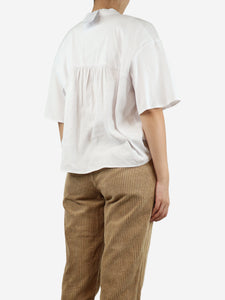 Vince White button-up linen shirt - size S