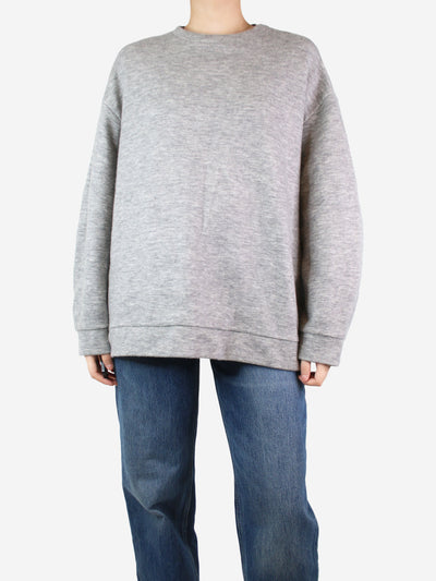 Grey cashmere-blend sweatshirt - size UK 10 Knitwear Raey 