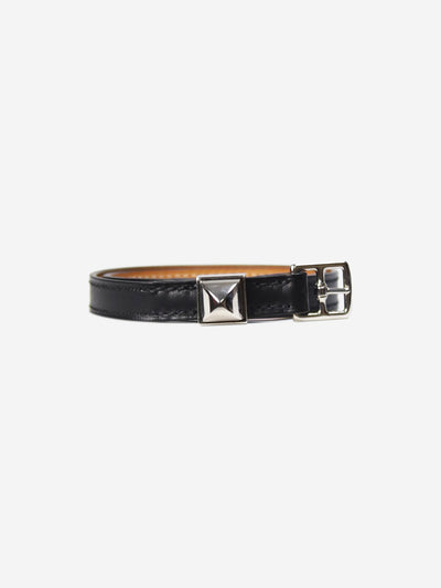Black Medor leather studded bracelet Bracelets Hermes 