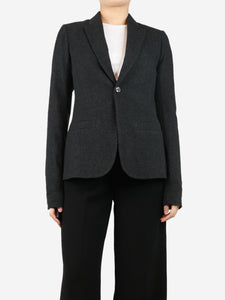 Rick Owens Charcoal wool blazer - size UK 12