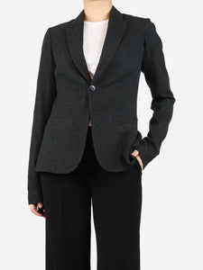 Rick Owens Charcoal wool blazer - size UK 12