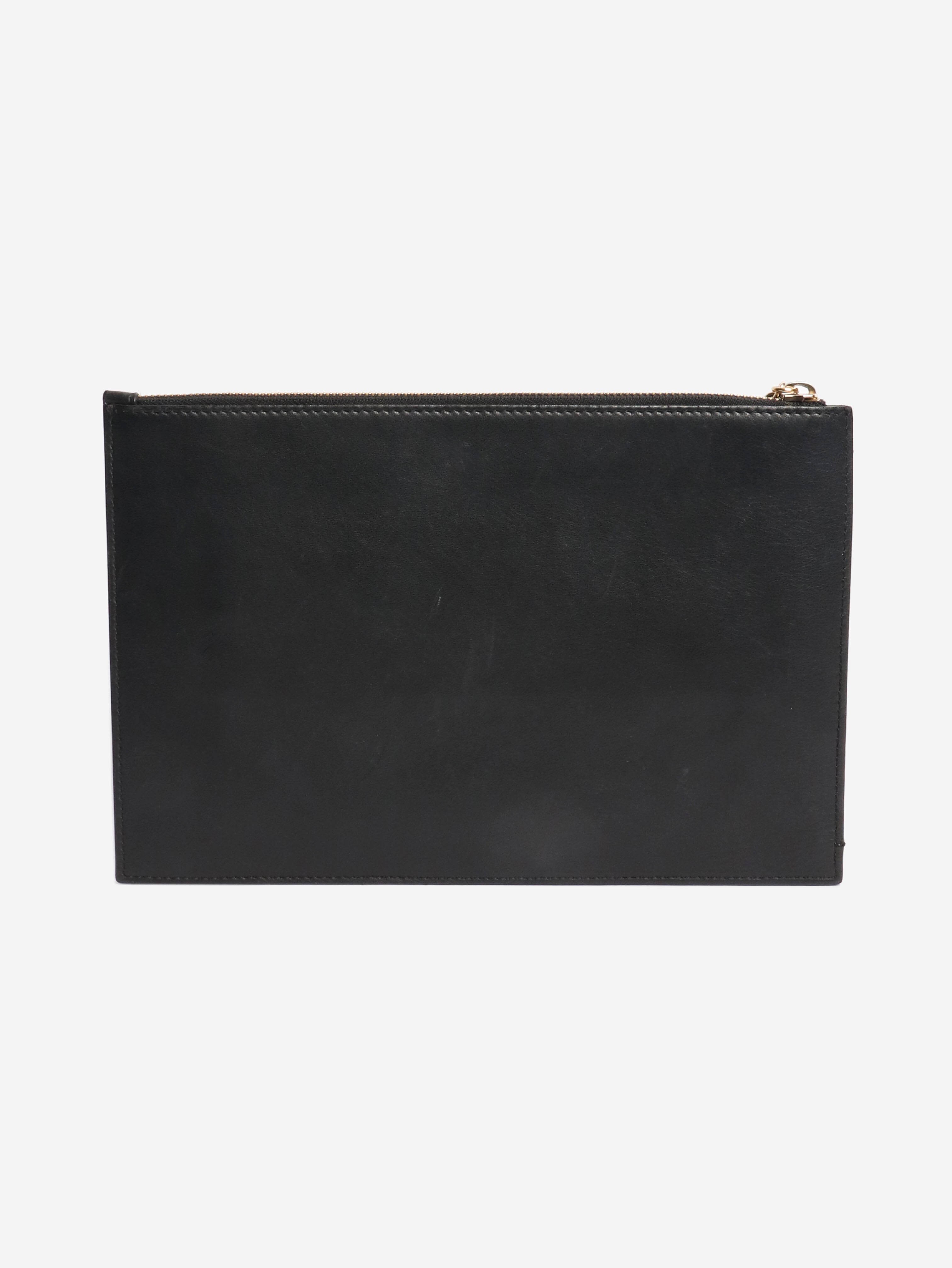 Black leather clutch Bags Givenchy 
