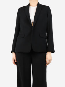 Vince Black single-button blazer - size UK 10