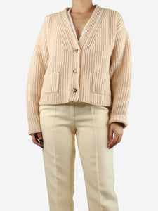 Khaite Cream cashmere cardigan - size S