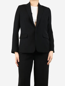 Vince Black single-button blazer - size UK 10